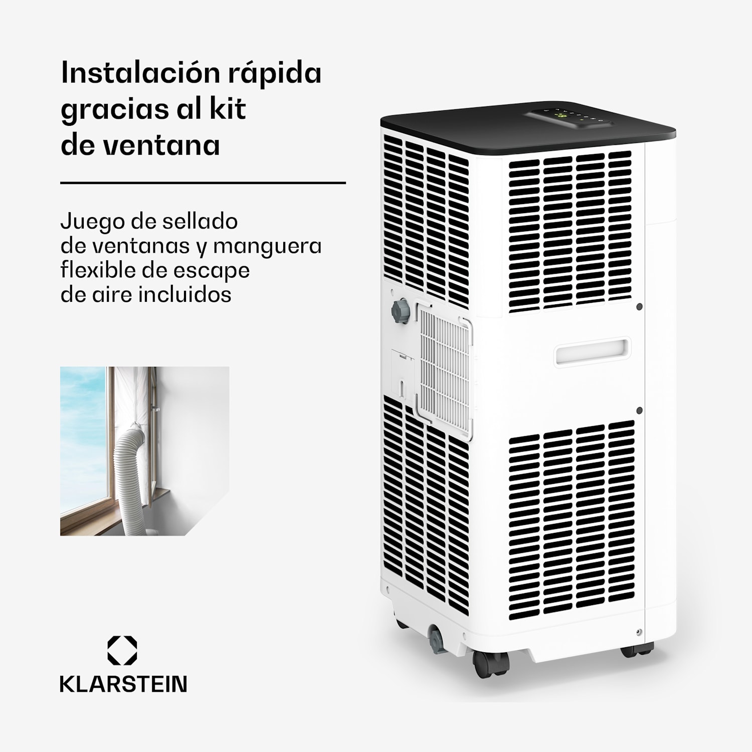 Breeze Box aire acondicionado portátil | 11.000 BTU | 32 cm | 51 m² | Clase de eficiencia energética A 11.000 BTU | Blanco