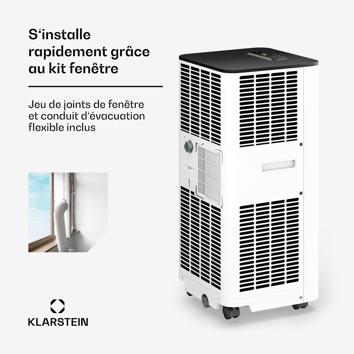 Breeze Box mobiele airco | 3,2 kW | 32 cm | 51 m² | energielabel A 11.000 BTU | Wit