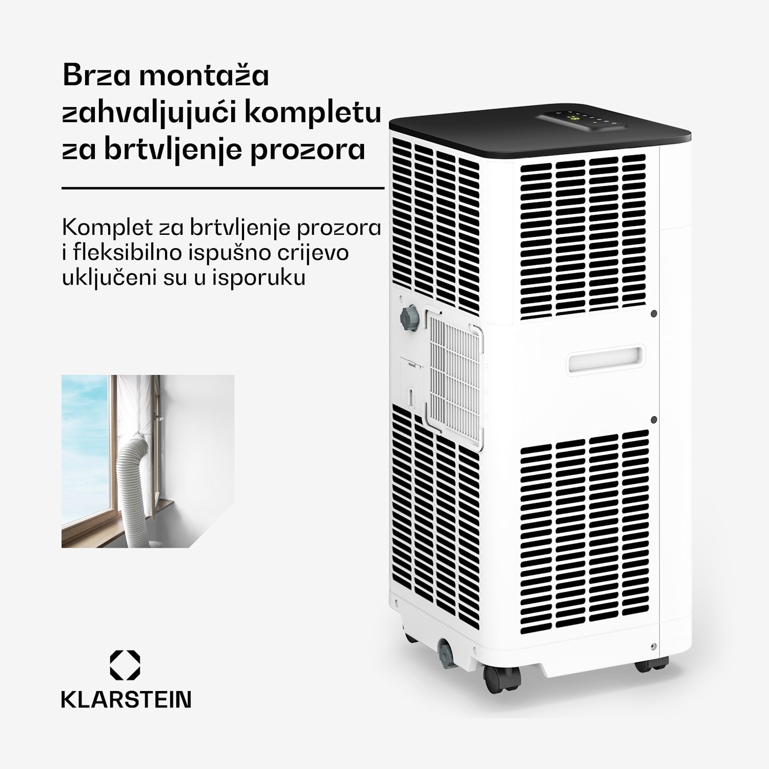 Breeze Box mobilni klima uređaj | 11000 BTU | 32 cm | 51 m² | Energetski razred A 11.000 BTU | Bijela