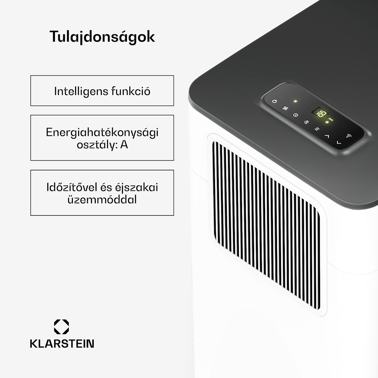 Breeze Box mobil légkondicionáló | 11000 BTU | 32 cm | 51 m² | A energiaosztály 11.000 BTU | Fehér