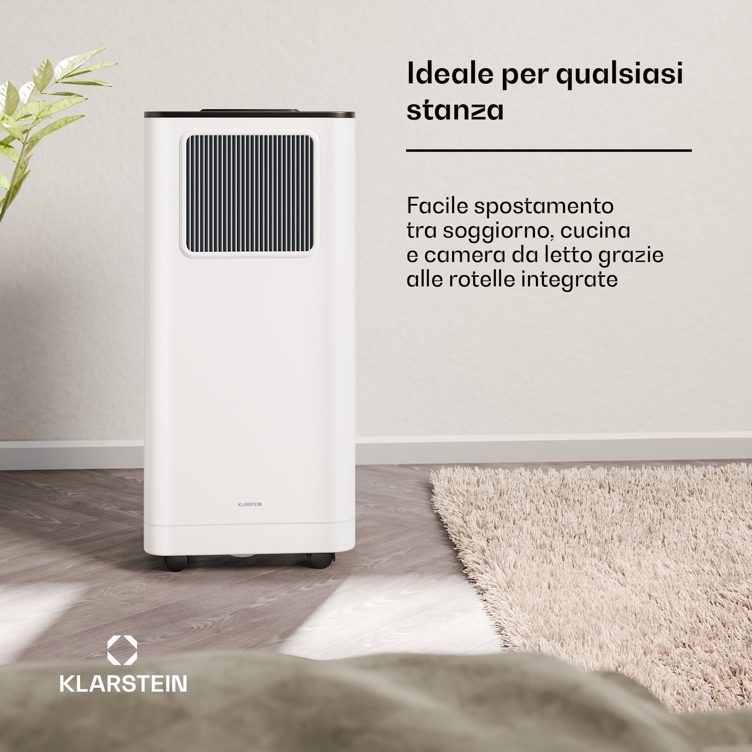 Breeze Box - Condizionatore portatile | 11000 BTU | 32 cm | 51 m² | Classe di efficienza energetica A 11.000 BTU | Bianco