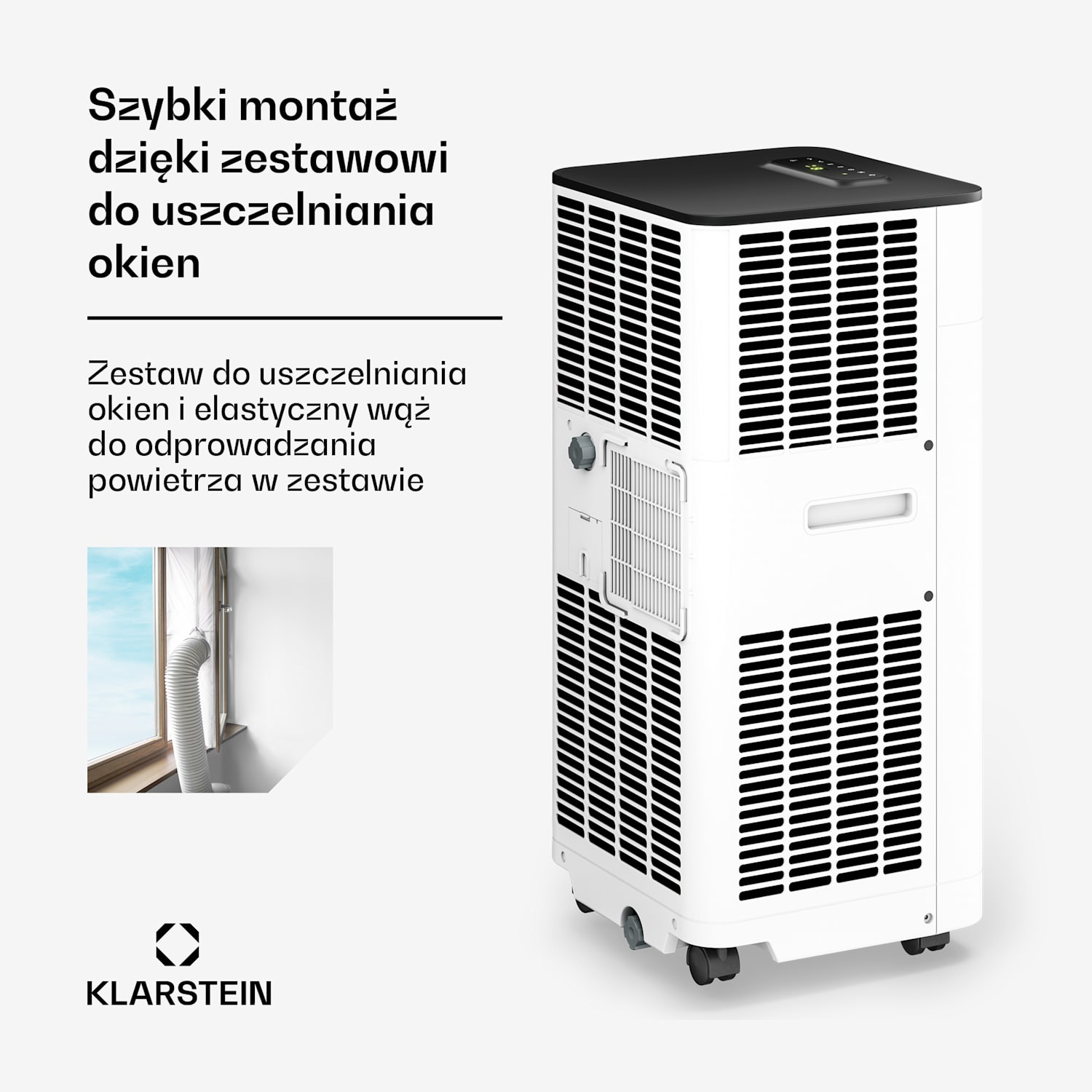Breeze Box klimatyzator przenośny | 11000 BTU | 32 cm | 51 m² | klasa energetyczna A 11.000 BTU | Biały
