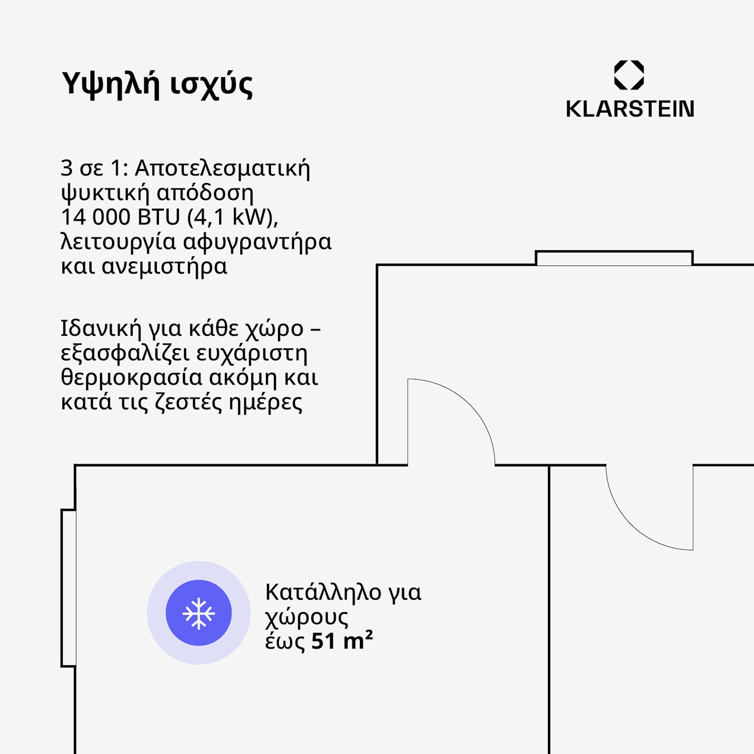 Breeze Box φορητό κλιματιστικό | 11000 BTU | 32 cm | 51 m² | κλάση ενεργειακής απόδοσης A 11.000 BTU | Antracit