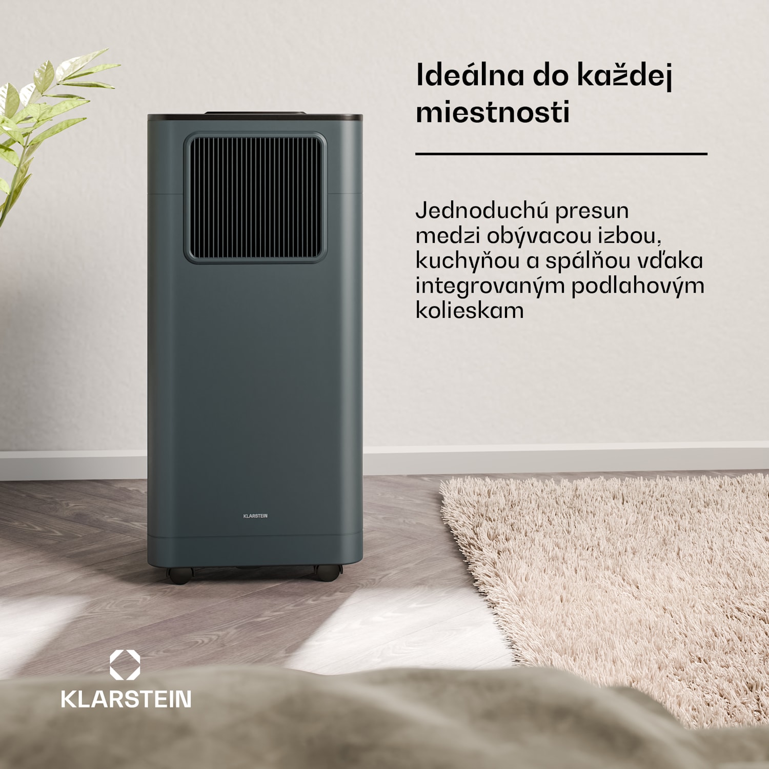 Breeze Box mobilná klimatizácia | 11000 BTU | 32 cm | 51 m² | Energetická trieda A 11.000 BTU | Antracit