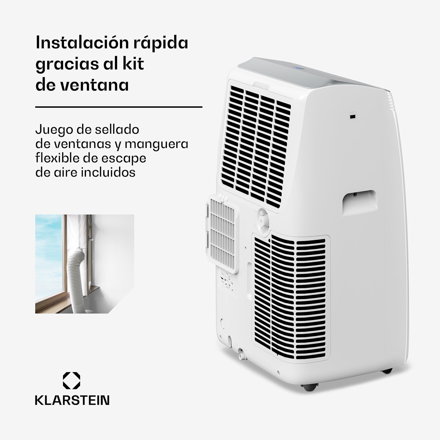 Grandbreeze aire acondicionado móvil | 12000 BTU | 42 cm | 56 m² | Clase de eficiencia energética A+ 12.000 BTU | Sí | Blanco