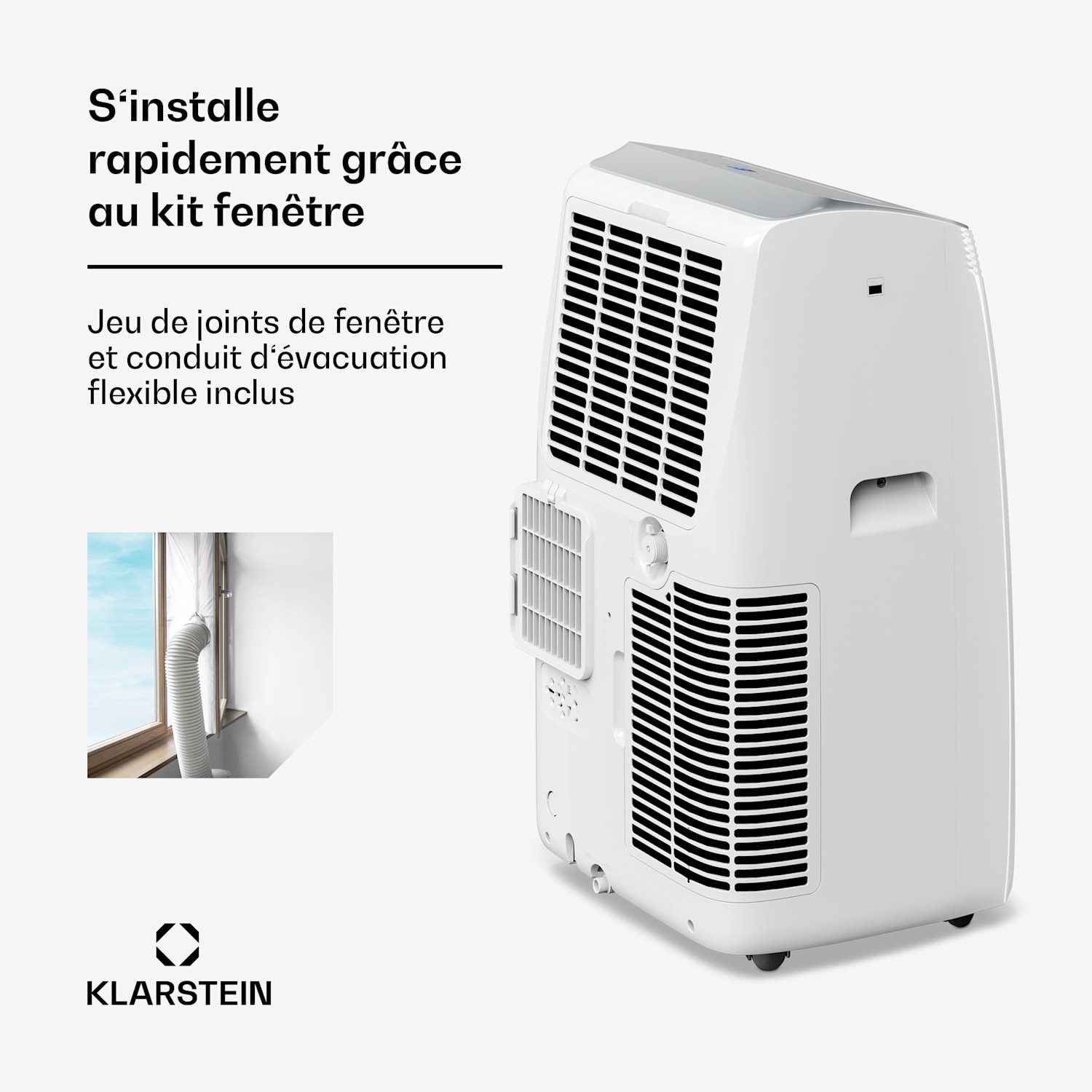 Grandbreeze climatiseur mobile | 12000 BTU | 42 cm | 56 m² | classe d'efficacité énergétique A+ 12.000 BTU | Oui | Blanc