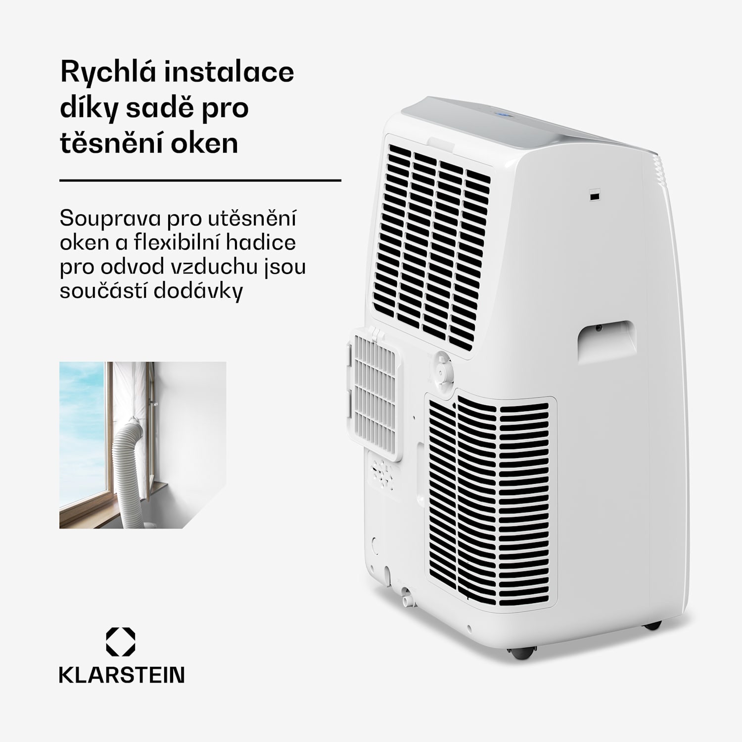 Mobilní klimatizace Grandbreeze  | 14000 BTU | 42 cm | 65 m² | Energetická třída A+ 14000 BTU | Ano | Bílá