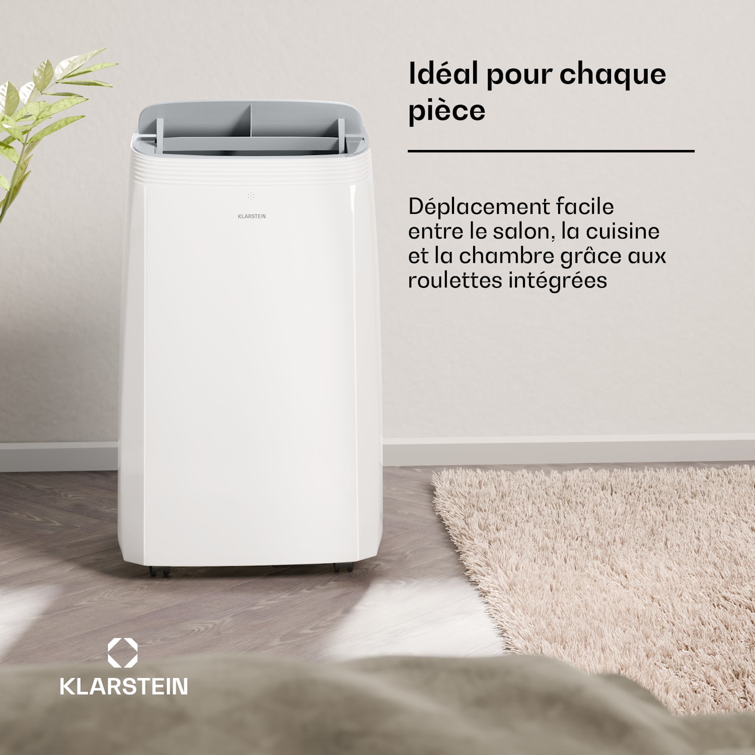Grandbreeze climatiseur mobile | 14000 BTU | 42 cm | 65 m² | Classe d'efficacité énergétique A 14000 BTU | Oui | Blanc