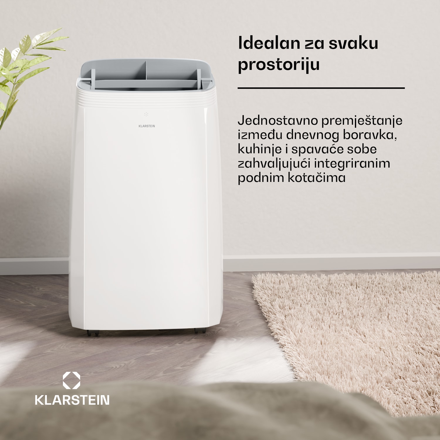 Grandbreeze mobilni klima uređaj | 14000 BTU | 42 cm | 56 m² | Energetski razred A 14000 BTU | Da | Bijela