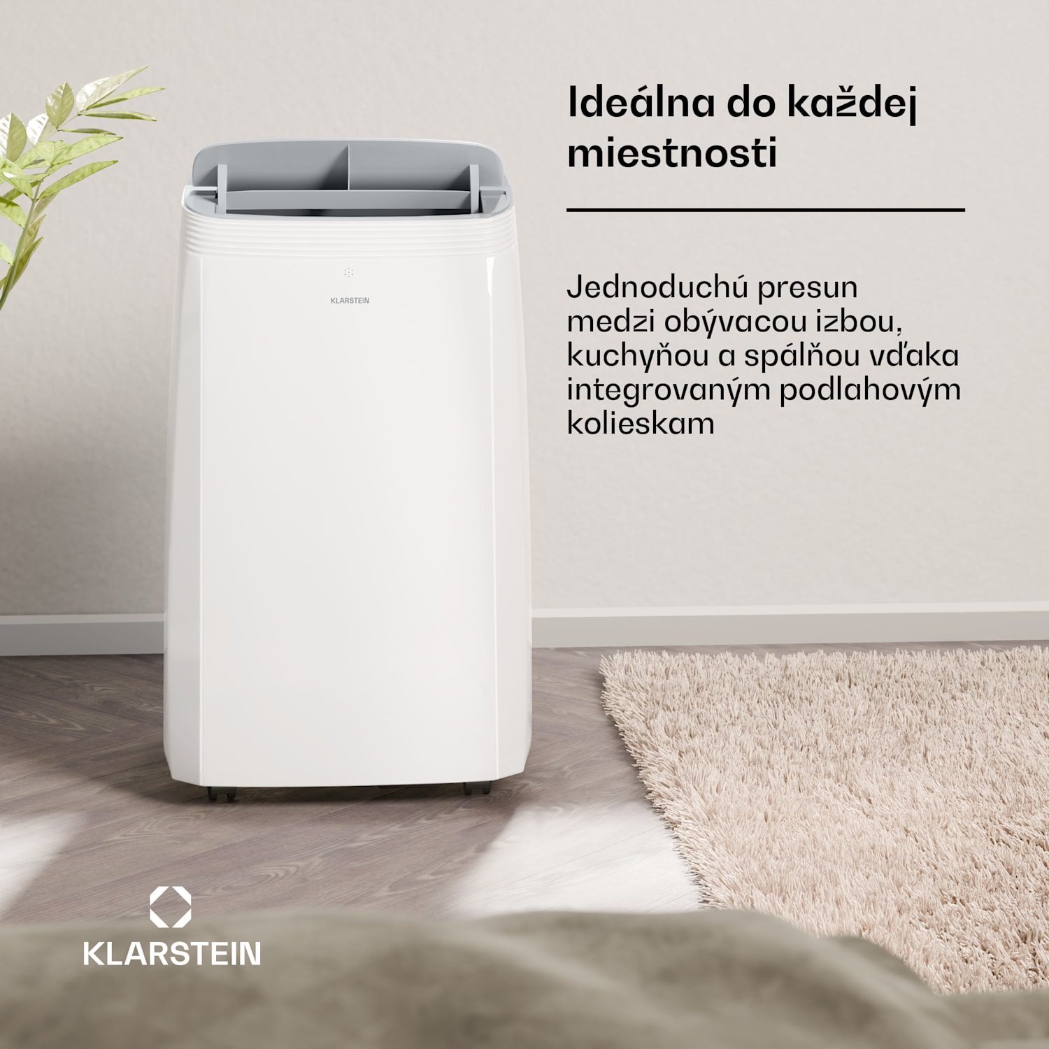 Grandbreeze mobilná klimatizácia | 14000 BTU | 42 cm | 65 m² | Energetická trieda A 14000 BTU | Áno | Biela