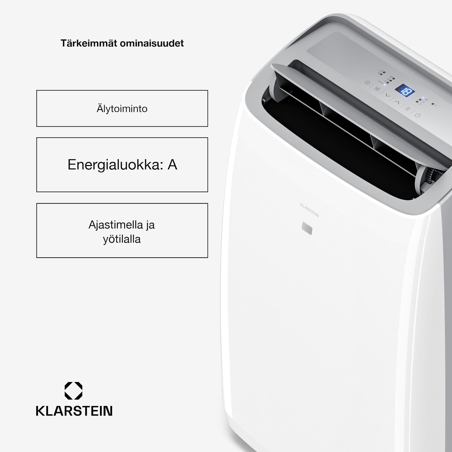 Grandbreeze mobiililaitteinen ilmastointilaite | 16000 BTU | 40 cm | 82 m² | Energiankulutusluokka A 16.000 BTU | Kyllä | Valkoinen
