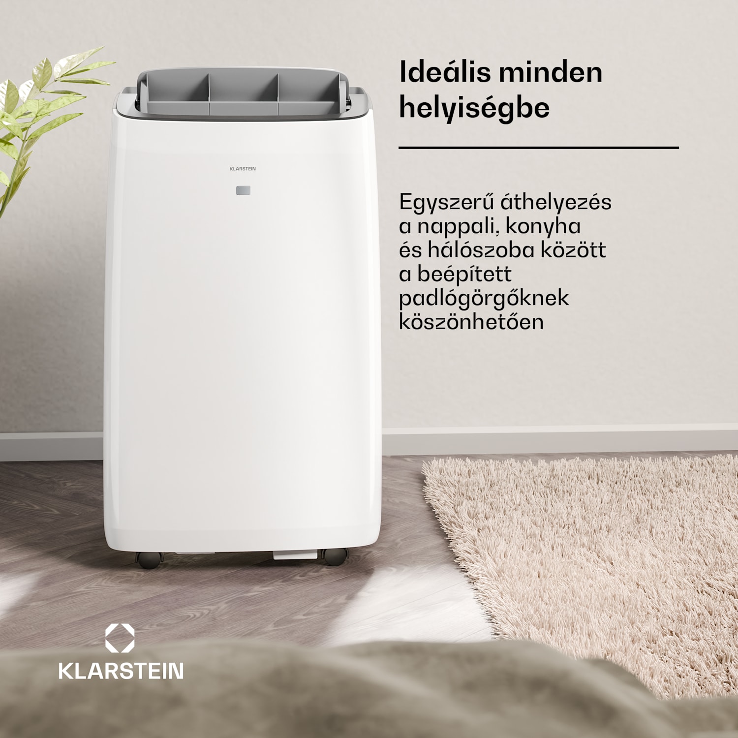 Grandbreeze mobil légkondicionáló | 16000 BTU | 40 cm | 82 m² | A energiaosztály 16.000 BTU | Igen | Fehér