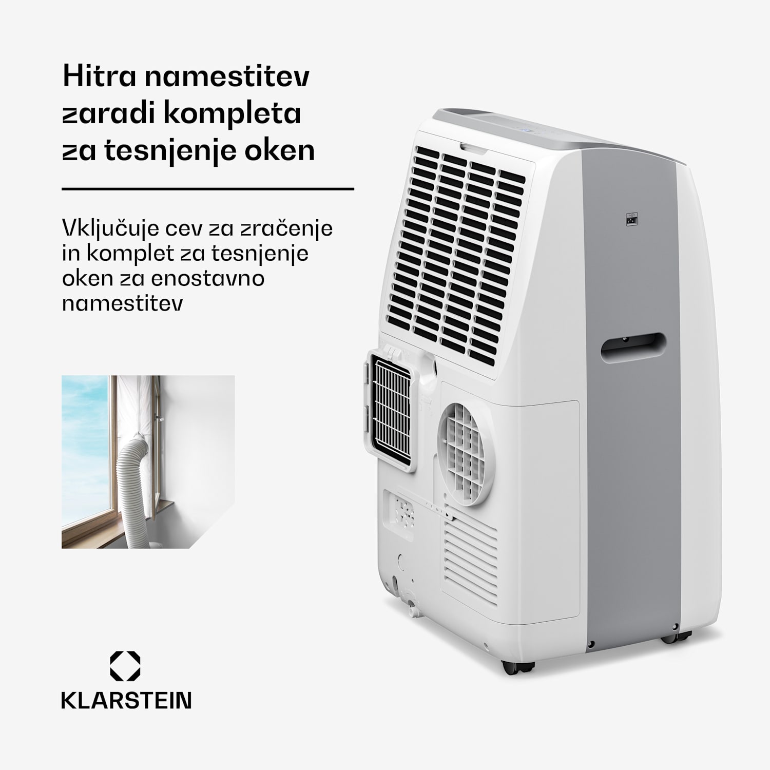 Grandbreeze mobilna klimatska naprava | 16000 BTU | 40 cm | 82 m² | Energijski razred A 16.000 BTU | Da | Bela