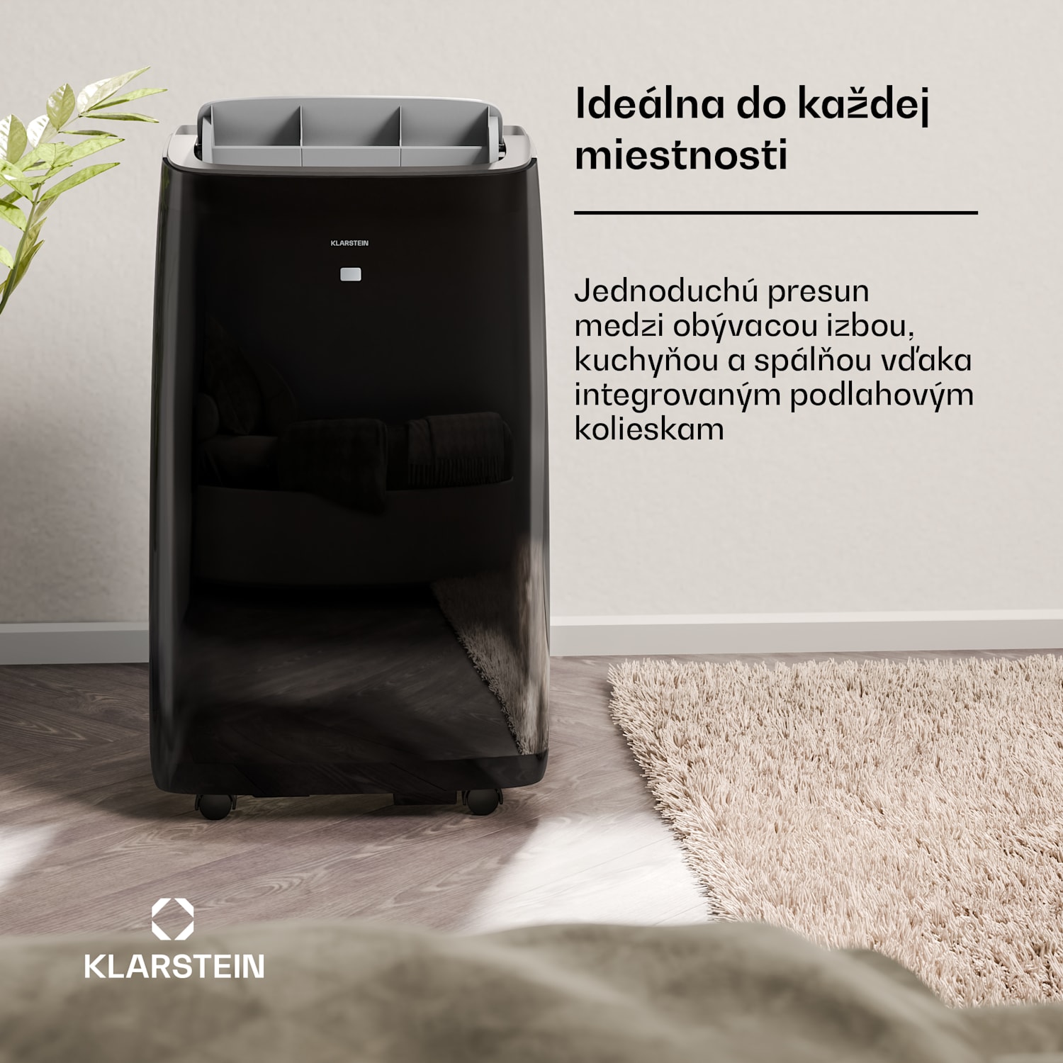 Grandbreeze mobilná klimatizácia | 16000 BTU | 40 cm | 82 m² | Trieda energetickej efektívnosti A 16.000 BTU | Áno | Čierna