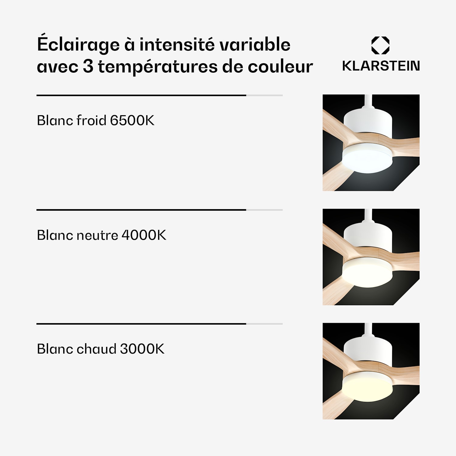 SkyBreeze slimme plafondventilator met licht | 132 cm | 27 W | Stil | LED | Hout 132 cm (kamers 13–25 m²) | WIFI + Afstandsbediening | Maple