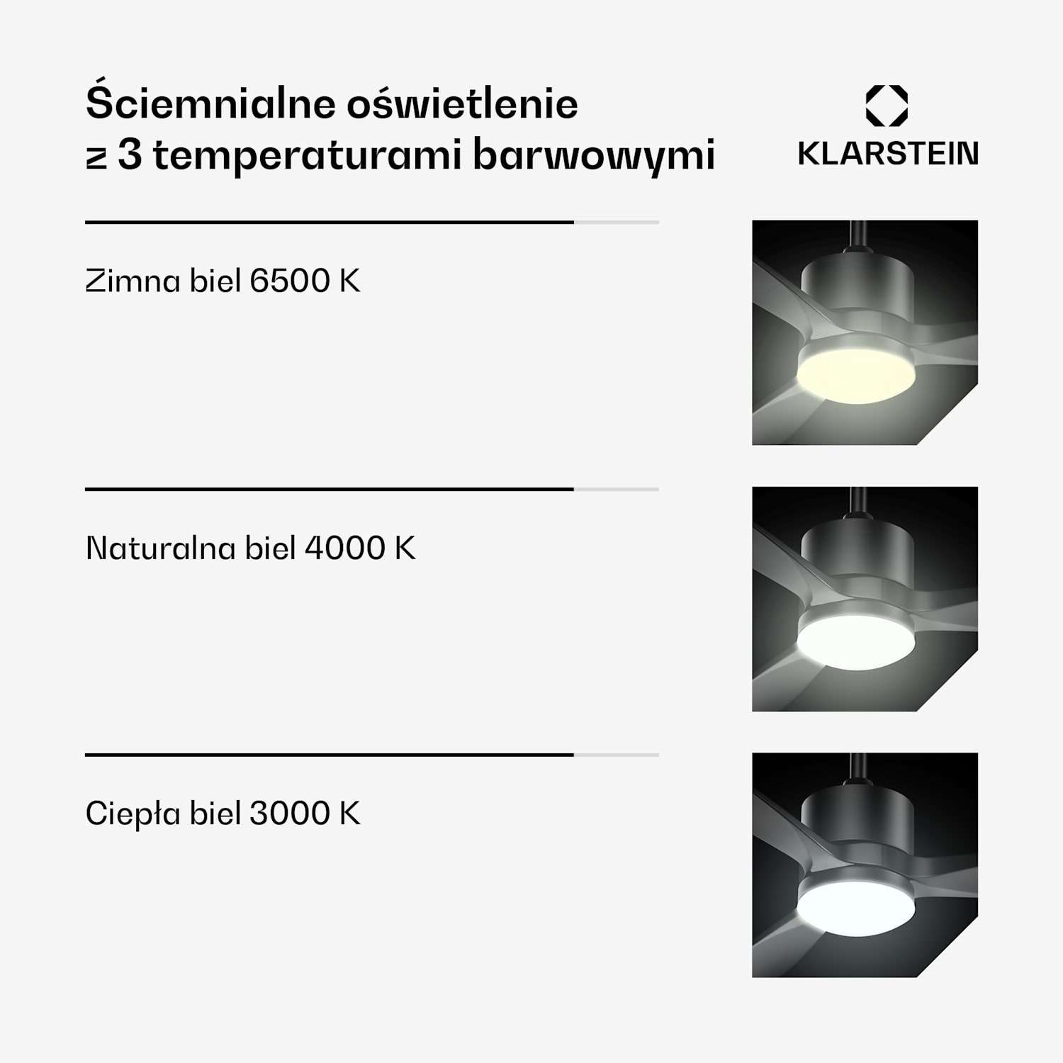 SkyBreeze inteligentny wentylator sufitowy z oświetleniem | 132 cm | 27 W | cichy | LED | drewno 132 cm (pomieszczenia 13–25 m²) | WIFI + Pilot zdalnego sterowania | Czarny