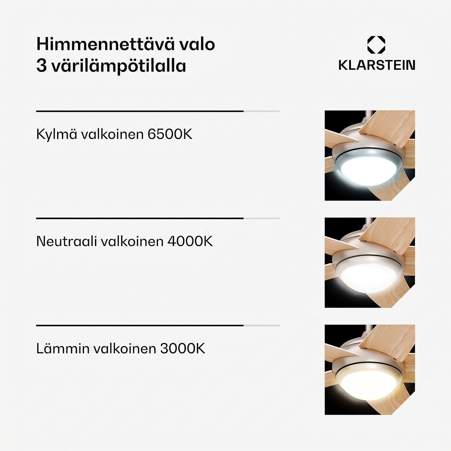 Bolero kattotuuletin valolla | 132 cm | 35 W | Hiljainen käyttö | Puu 132 cm (huoneet 13-25 m²) | Kaukosäädin | Vaahtera