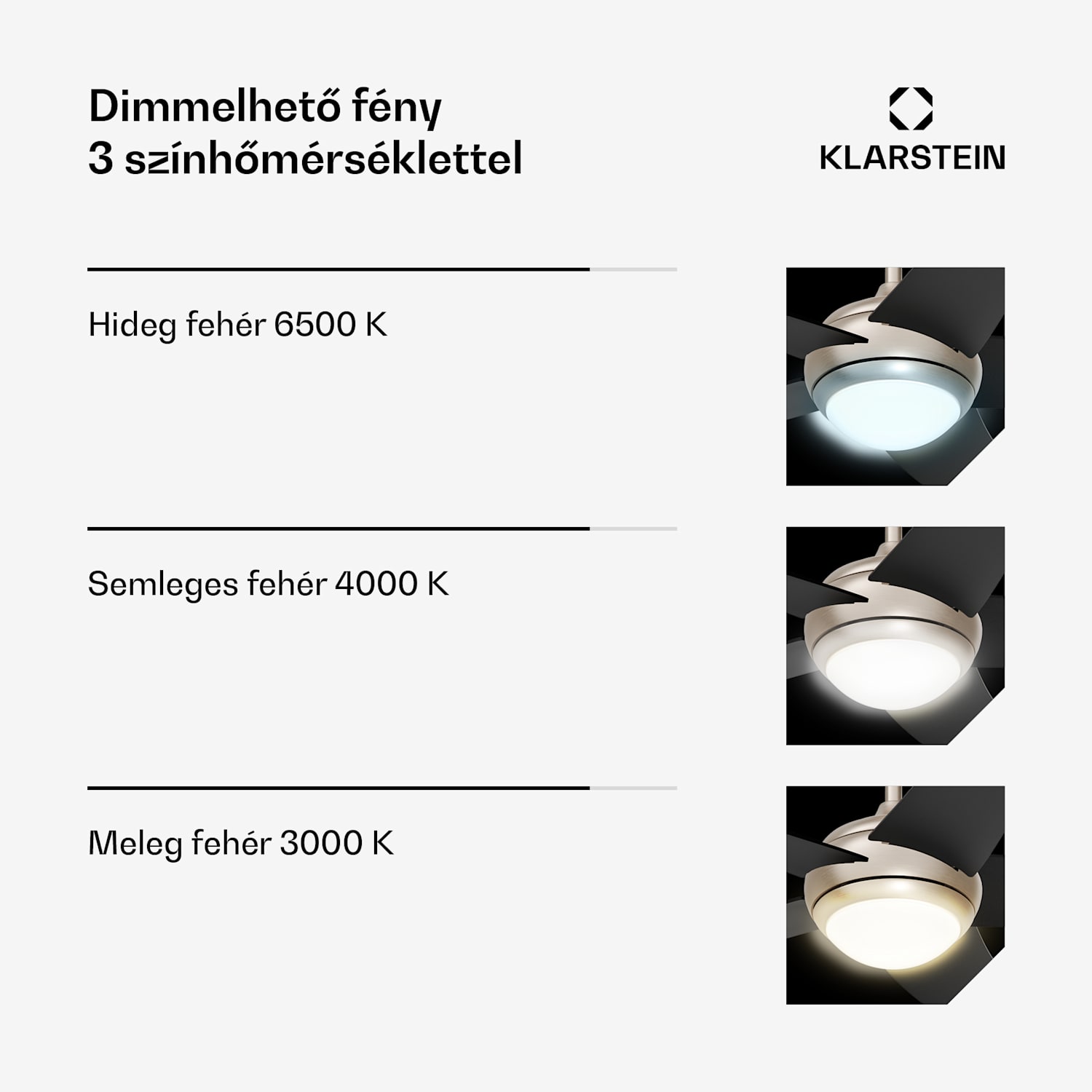 Bolero mennyezeti ventilátor világítással | 132 cm | 35 W | Csendes működés | Fa 132 cm (13-25 m²-es szobák) | Távirányító | Fekete