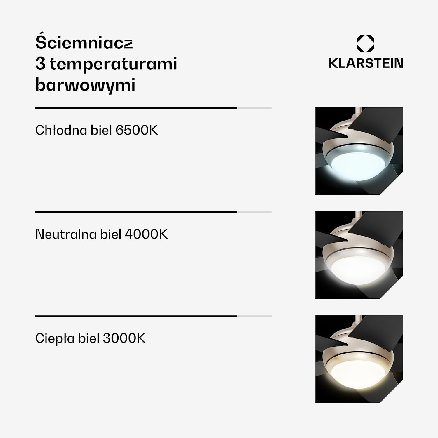 Bolero wentylator sufitowy z lampą | 132 cm | 35 W | cichy | drewno 132 cm (pomieszczenia 13–25 m²) | Zdalne sterowanie | Czarny