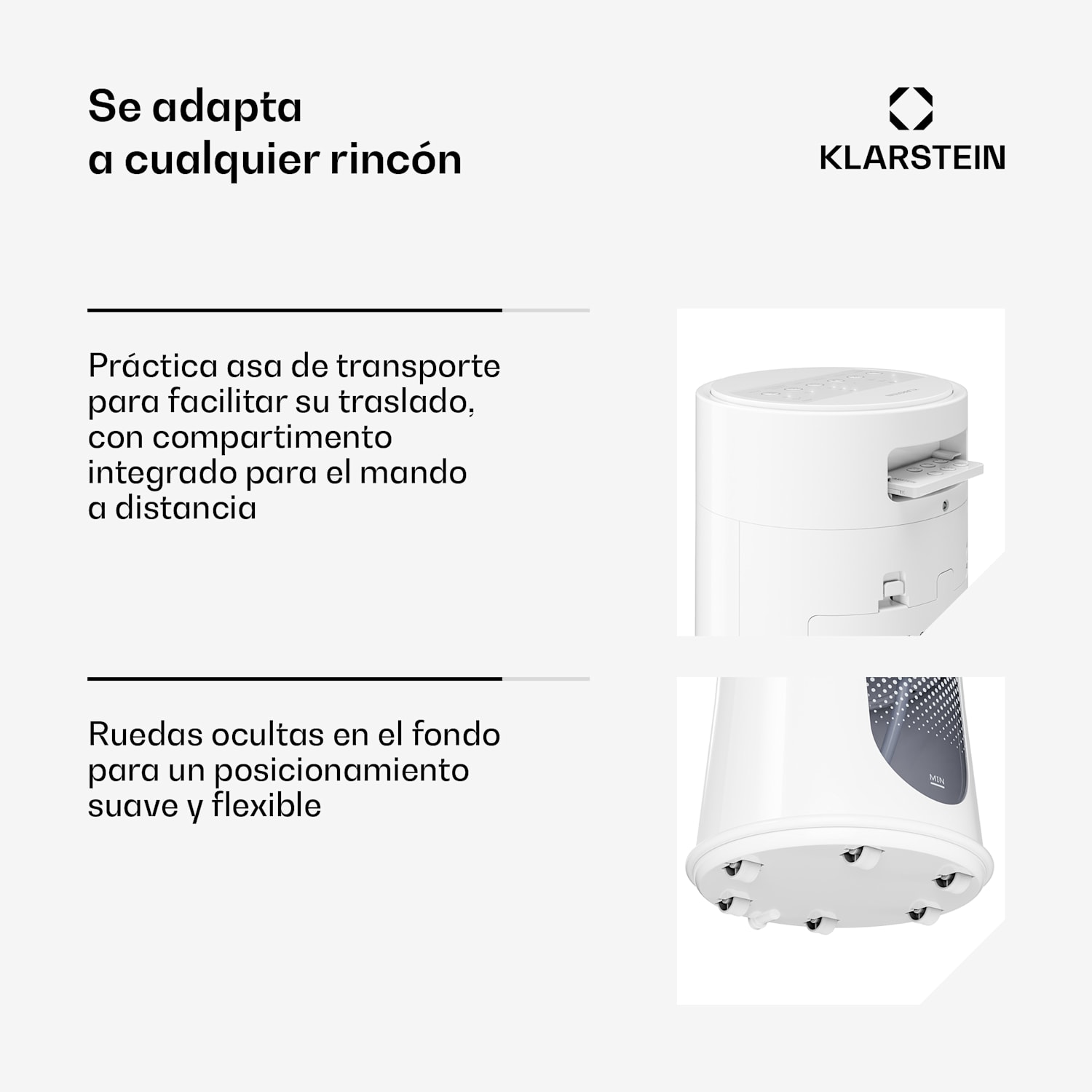 Enfriador de aire Frost con refrigeración por agua | 200 m³/h | 7 L | 20 m² | 2 pareches de frío | 4 modos | 45 W 200 m³/h | Blanco
