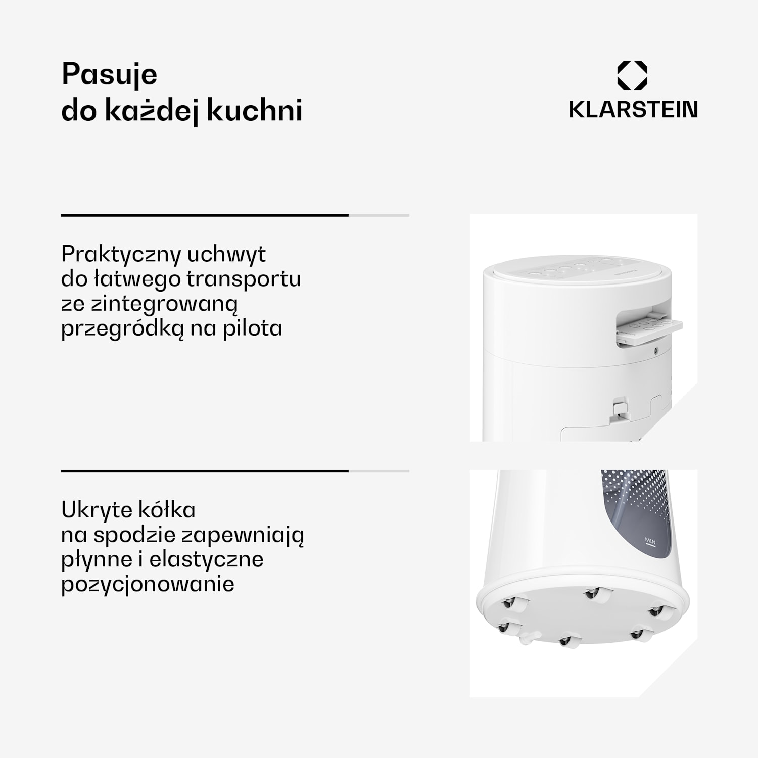 Schładzacz powietrza Frost z chłodzeniem wodnym | 200 m³/h | 7 l | 20 m² | 2 wkłady chłodzące | 4 tryby | 45 W 200 m³/h | Biały