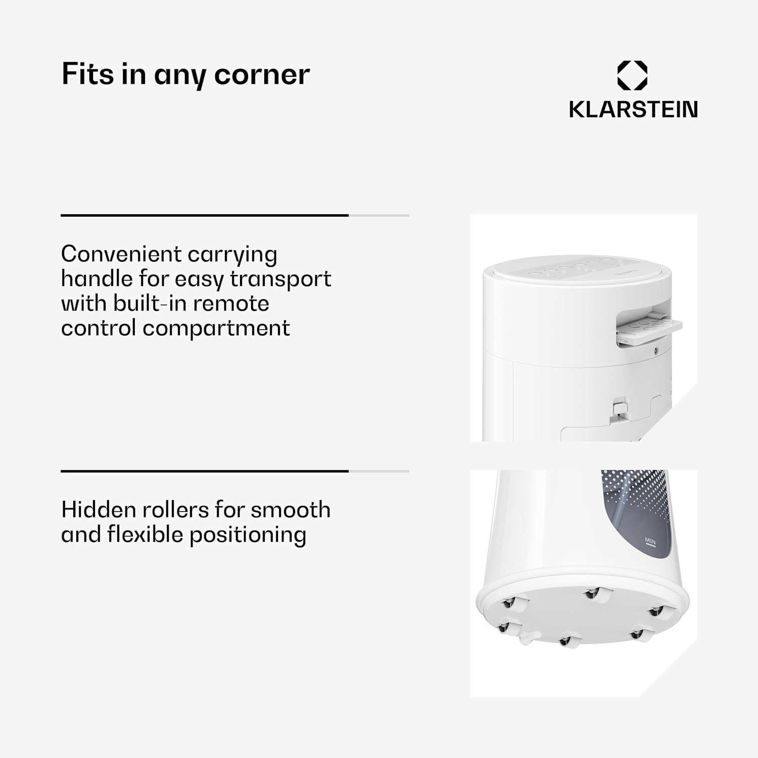 Frost air cooler with water cooling | 200 m³/h | 7 l | 20 m² | 2 cooling packs | 4 modes | 45 W 200 m³/h | White