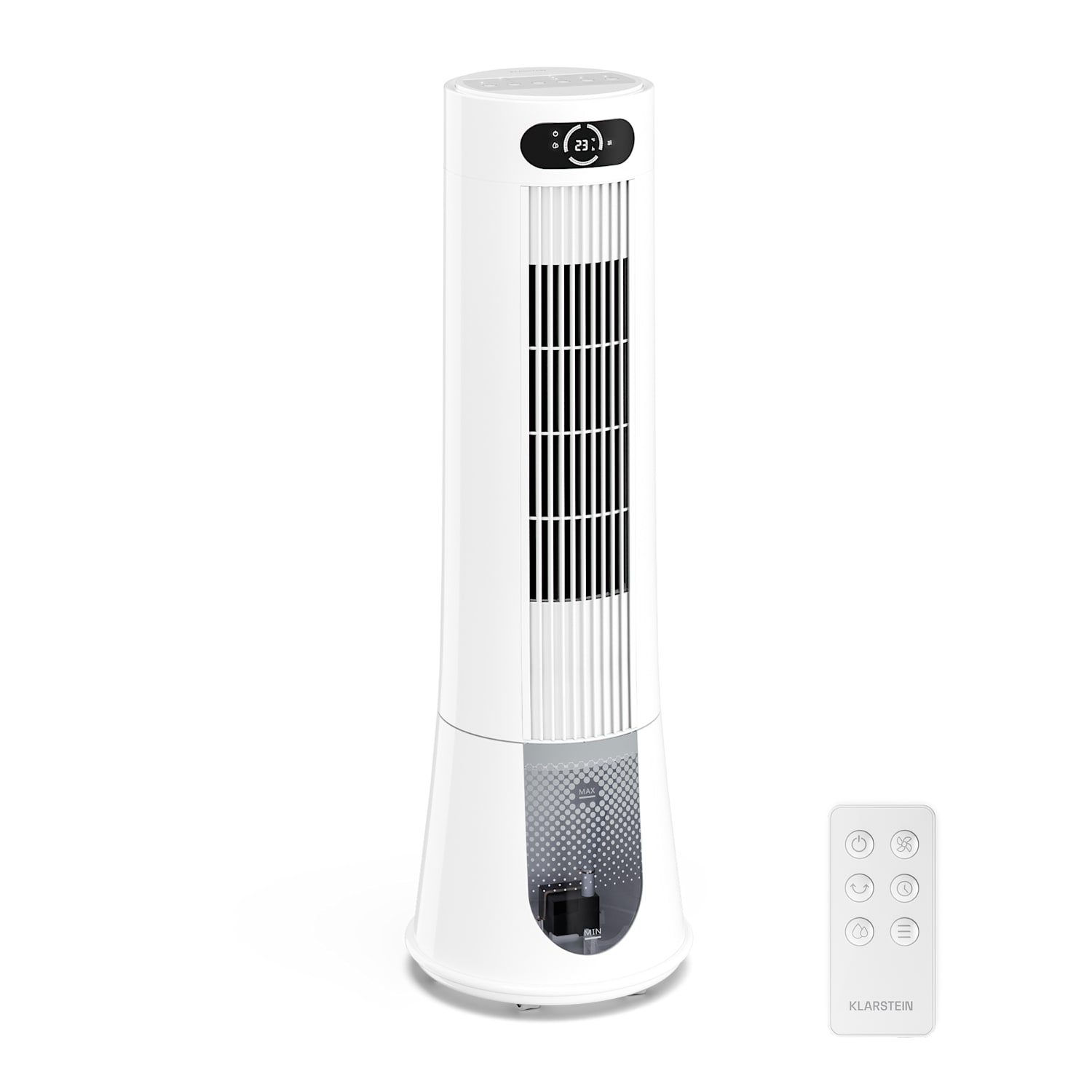 Frost rafraîchisseur d'air à eau | 200 m³/h | 7 l | 20 m² | 2 packs de refroidissement | 4 modes | 45 W 200 m³/h | Blanc