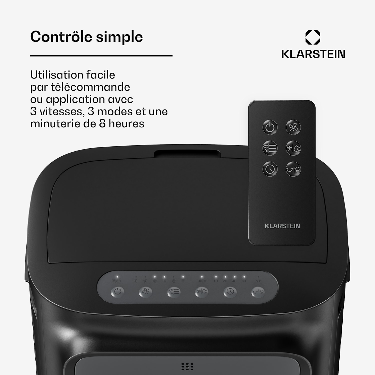 Breezcube smart luchtkoeler met waterkoeling | 340 m³/uur | 10 l | 30 m² | 3 modi | 50 W Zwart