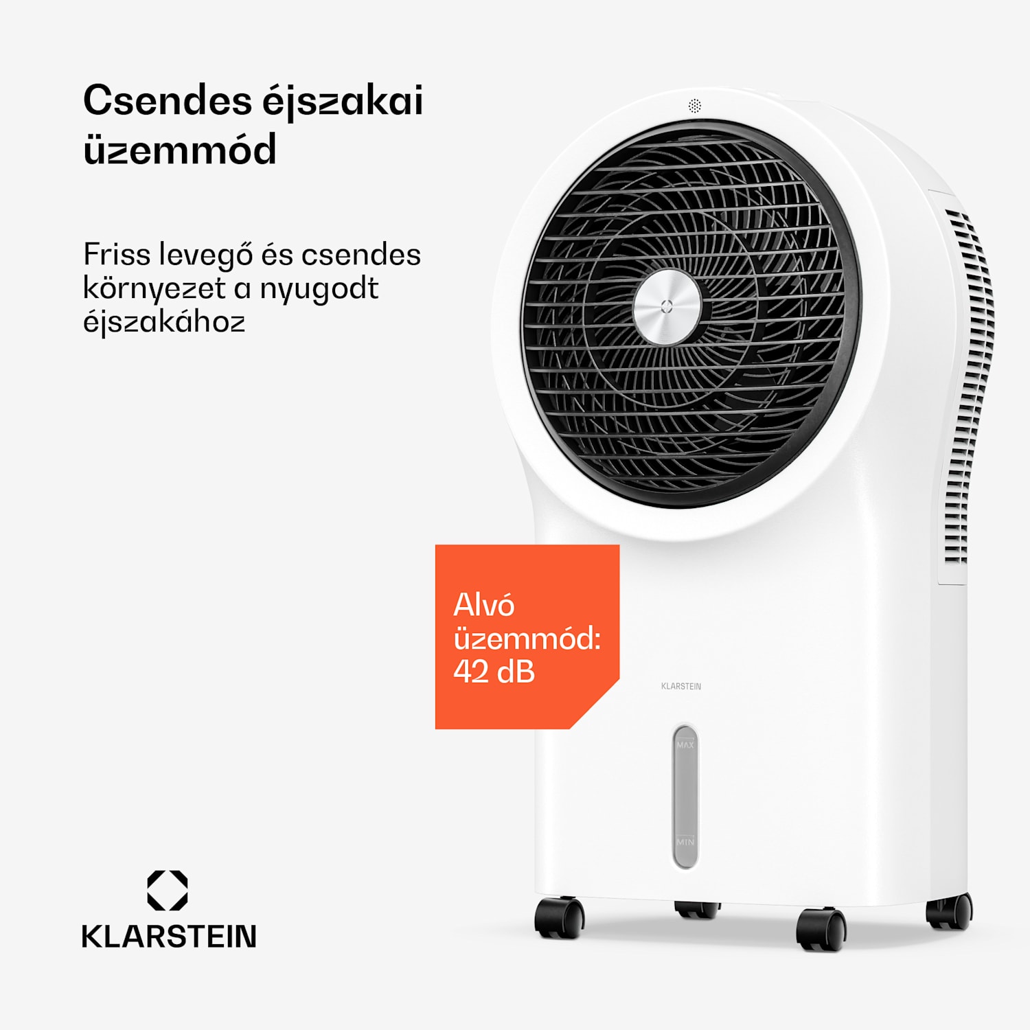 Whirlwind léghűtő | 320 m³/h | 6 l | 30 m² | 2 hűtőbetét | 3 üzemmód | 60 W 320 m³/h | Fehér