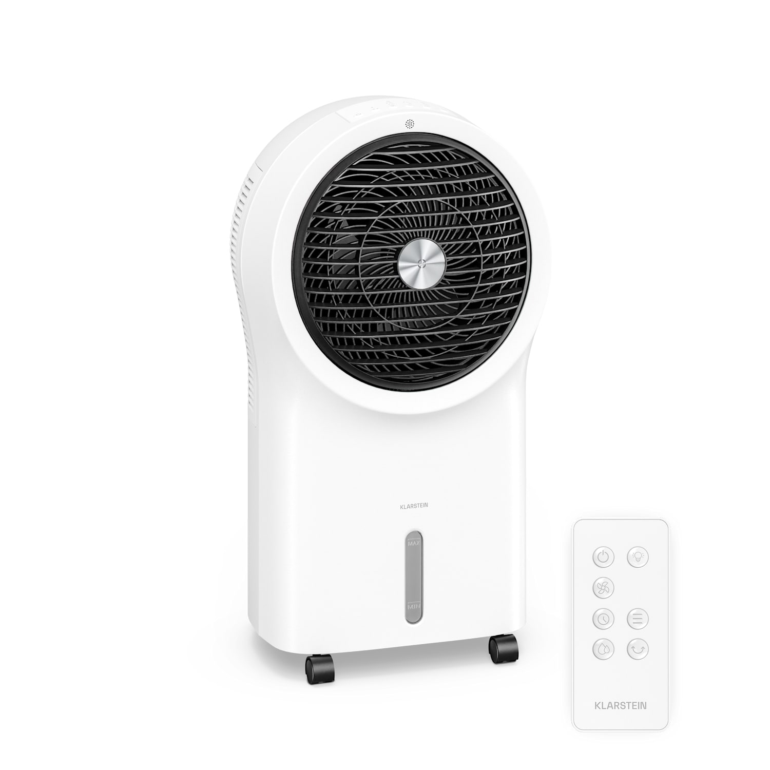 Whirlwind - Raffrescatore evaporativo | 320 m³/ora | 6 l | 30 m² | 2 elementi refrigeranti | 3 modalità | 60 W 320 m³/h | Bianco