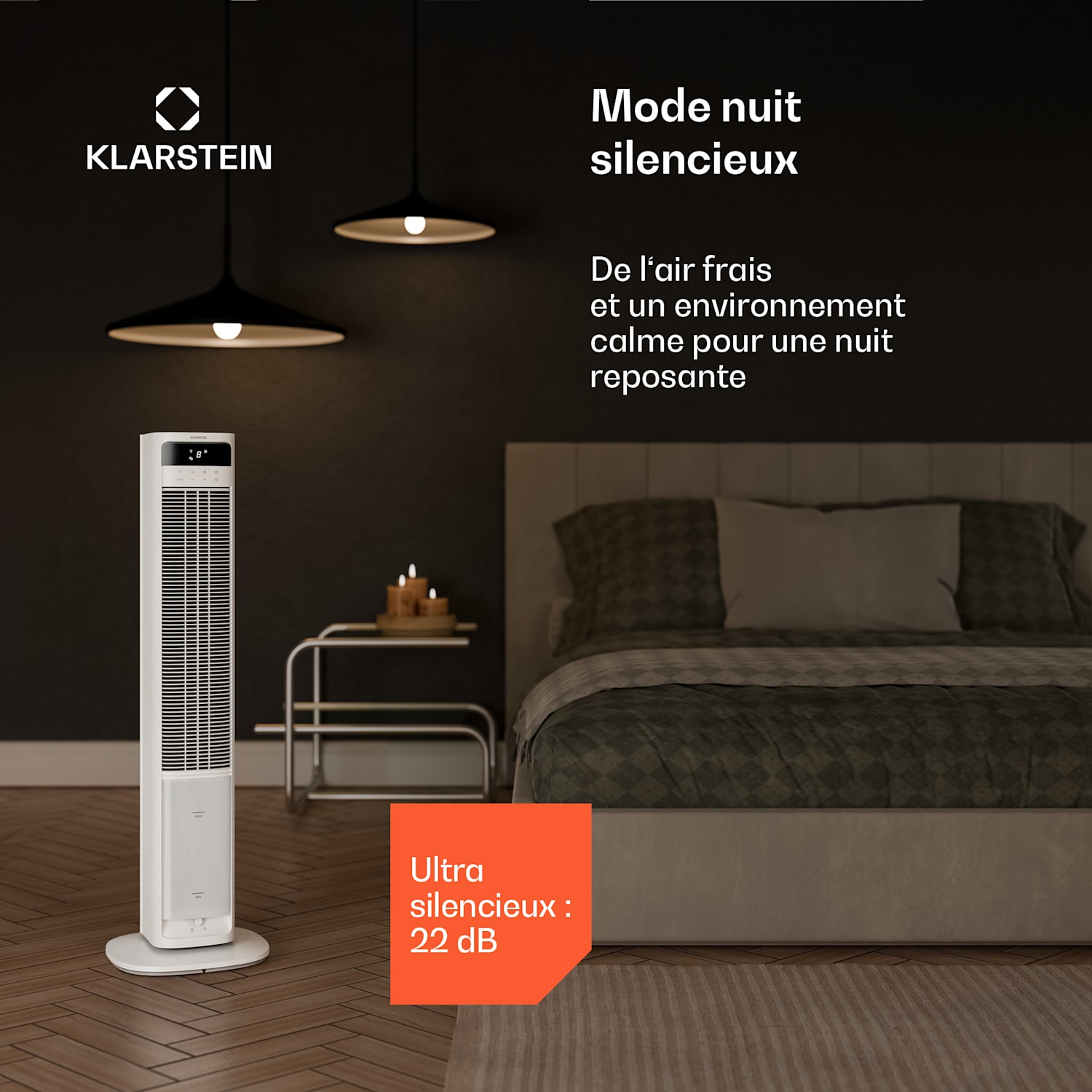 Mistral Rafraîchiseur d'air connecté avec refroidissement à eau | 365 m³/h | 4 l | 35 m² | 3 modes | 36 W Oui | Blanc