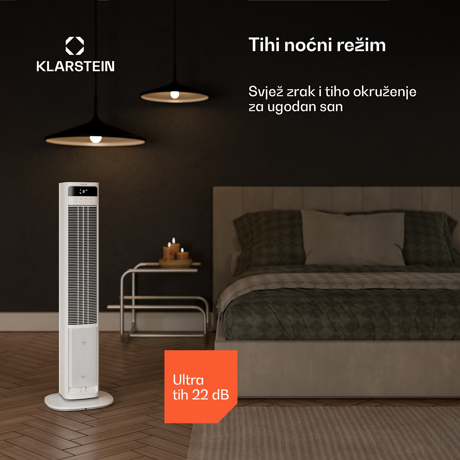 Mistral inteligentni rashlađivač zraka s vodenim hlađenjem | 365 m³/h | 4L | 35 m² | 3 načina rada | 36 W Da | Bijela