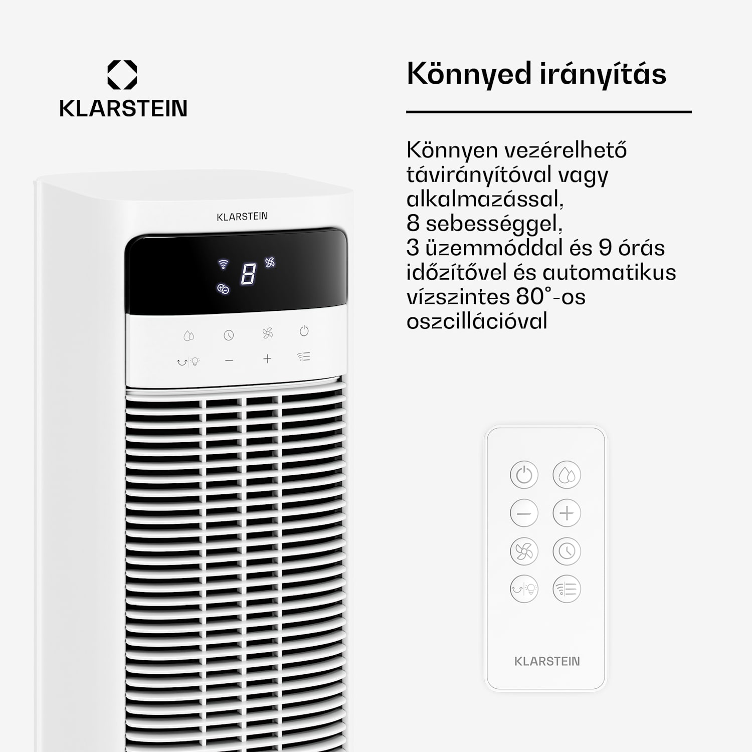 Mistral intelligens léghűtő vízhűtéssel | 365 m³/h | 4 l | 35 m² | 3 üzemmód | 36 W Igen | Fehér