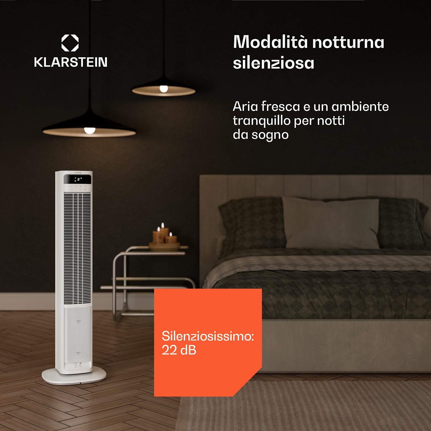 Mistral - Raffrescatore evaporativo smart | 365 m³/ora | 4 l | 35 m² | 3 modalità | 36 W Sì | Bianco