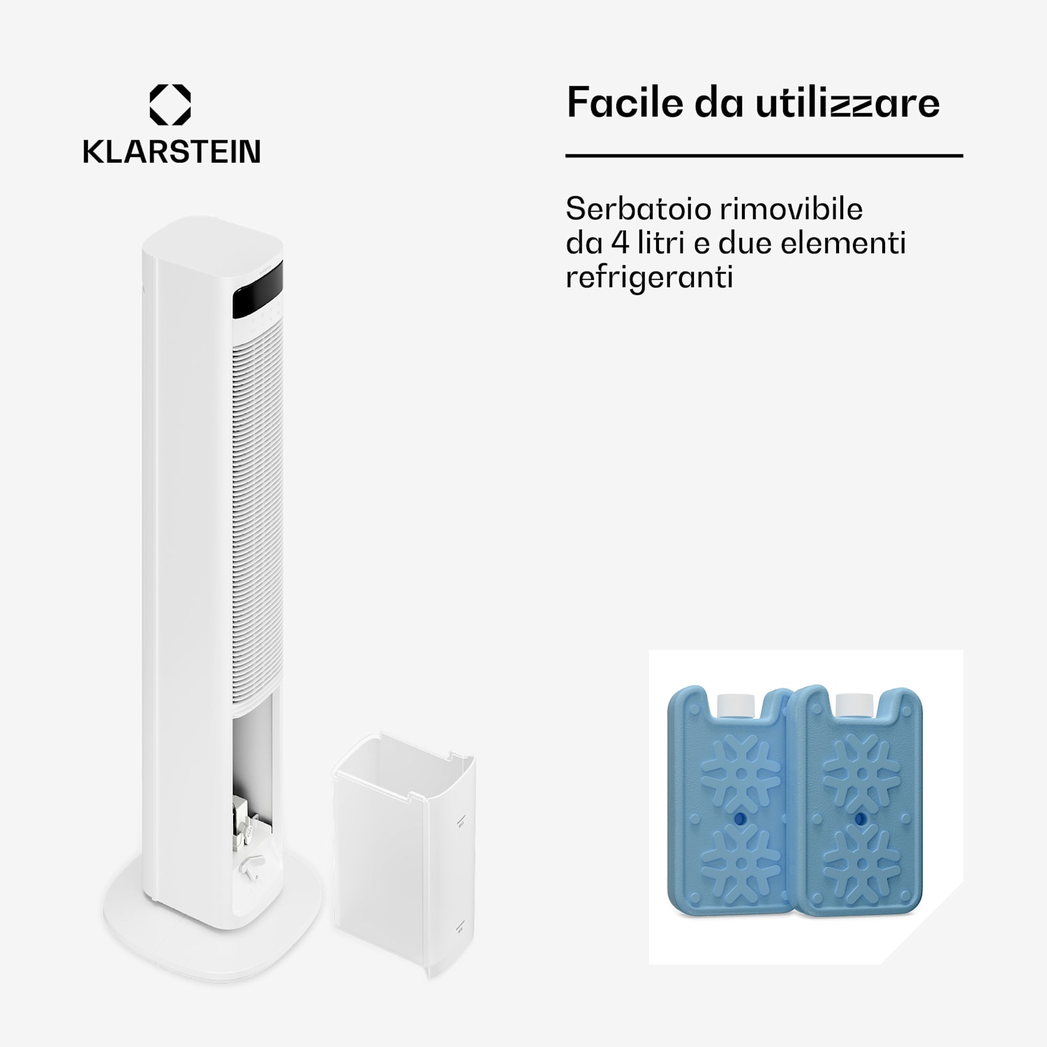 Mistral - Raffrescatore evaporativo smart | 365 m³/ora | 4 l | 35 m² | 3 modalità | 36 W Sì | Bianco