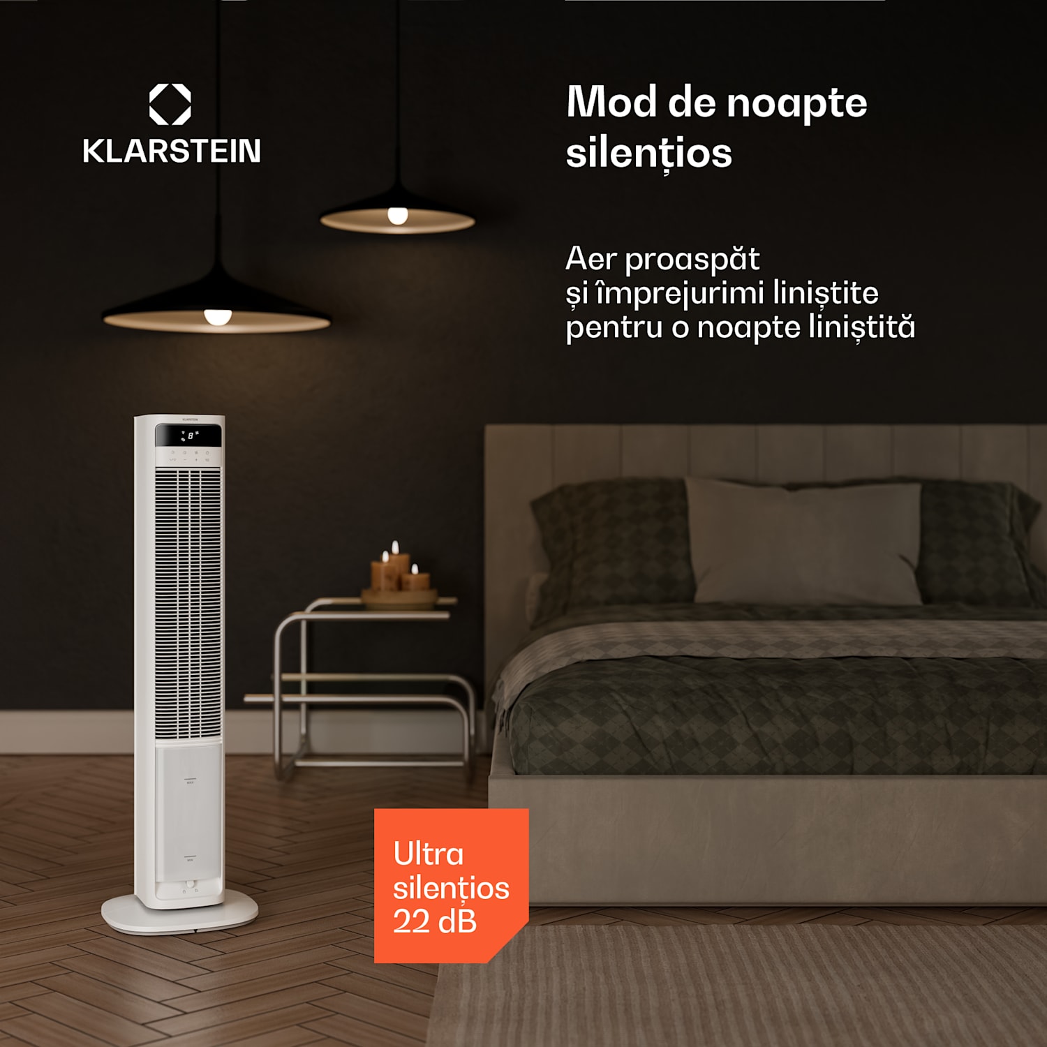 Răcitor de aer inteligent Mistral cu răcire prin apă | 365 m³/h | 4 L | 35 m² | 3 moduri | 36 W Da | Alb