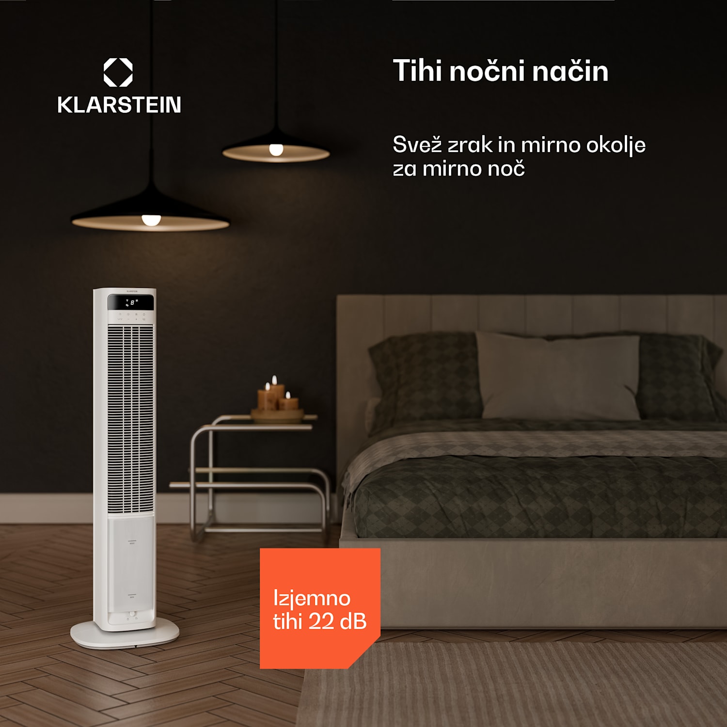 Mistral inteligentni hladilec zraka z vodnim hlajenjem | 365 m³/h | 4 l | 35 m² | 3 načini | 36 W Da | Bela