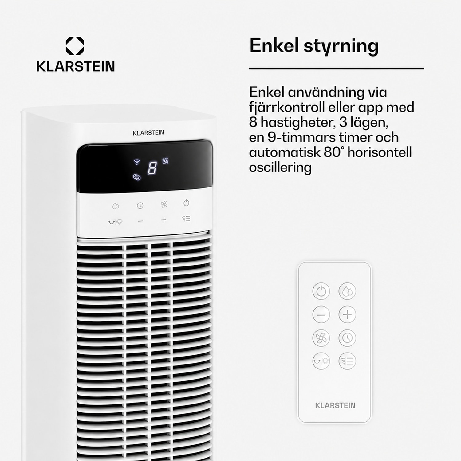 Mistral smart luftkylare med vattenkylning | 365 m³/h | 4 l | 35 m² | 3 lägen | 36 W Ja | Vit