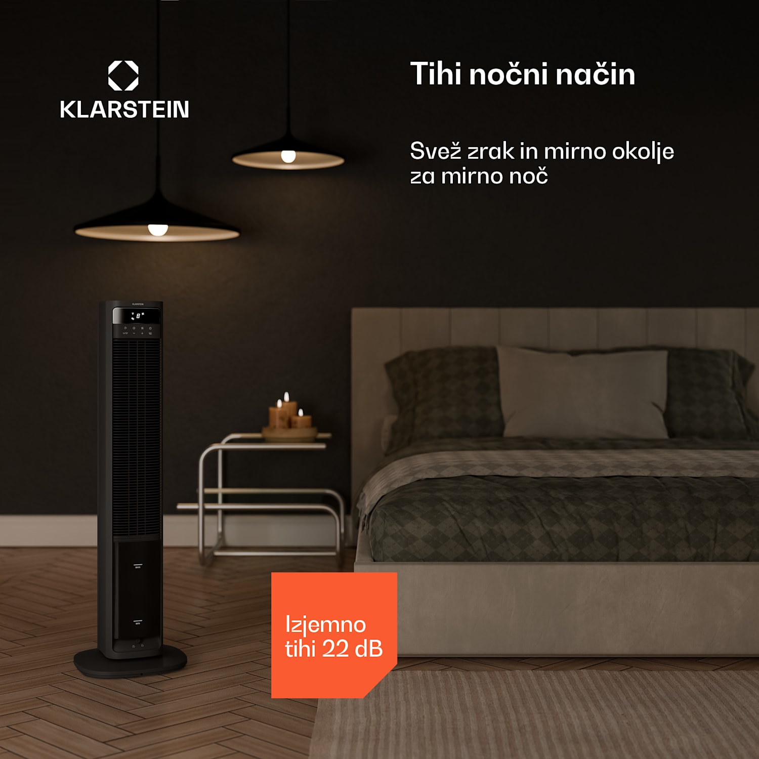 Mistral pametni zračni hladilnik z vodnim hlajenjem | 365 m³/h | 4 l | 35 m² | 3 načini | 36 W Da | Črna