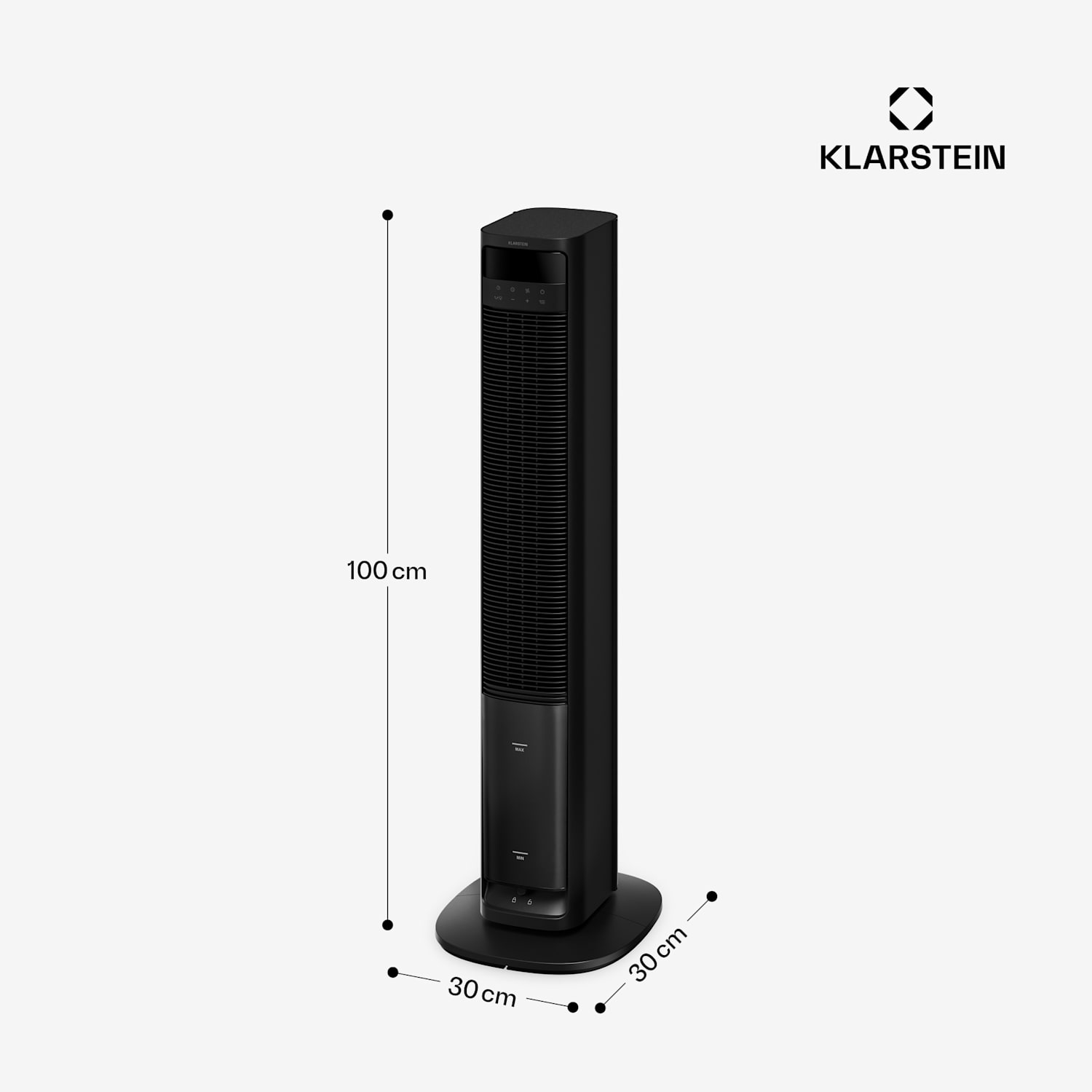 Mistral Smarter Luftkühler mit Wasserkühlung | 365 m³/h | 4 l | 35 m² | 3 Modi | 36 W Ja | Schwarz