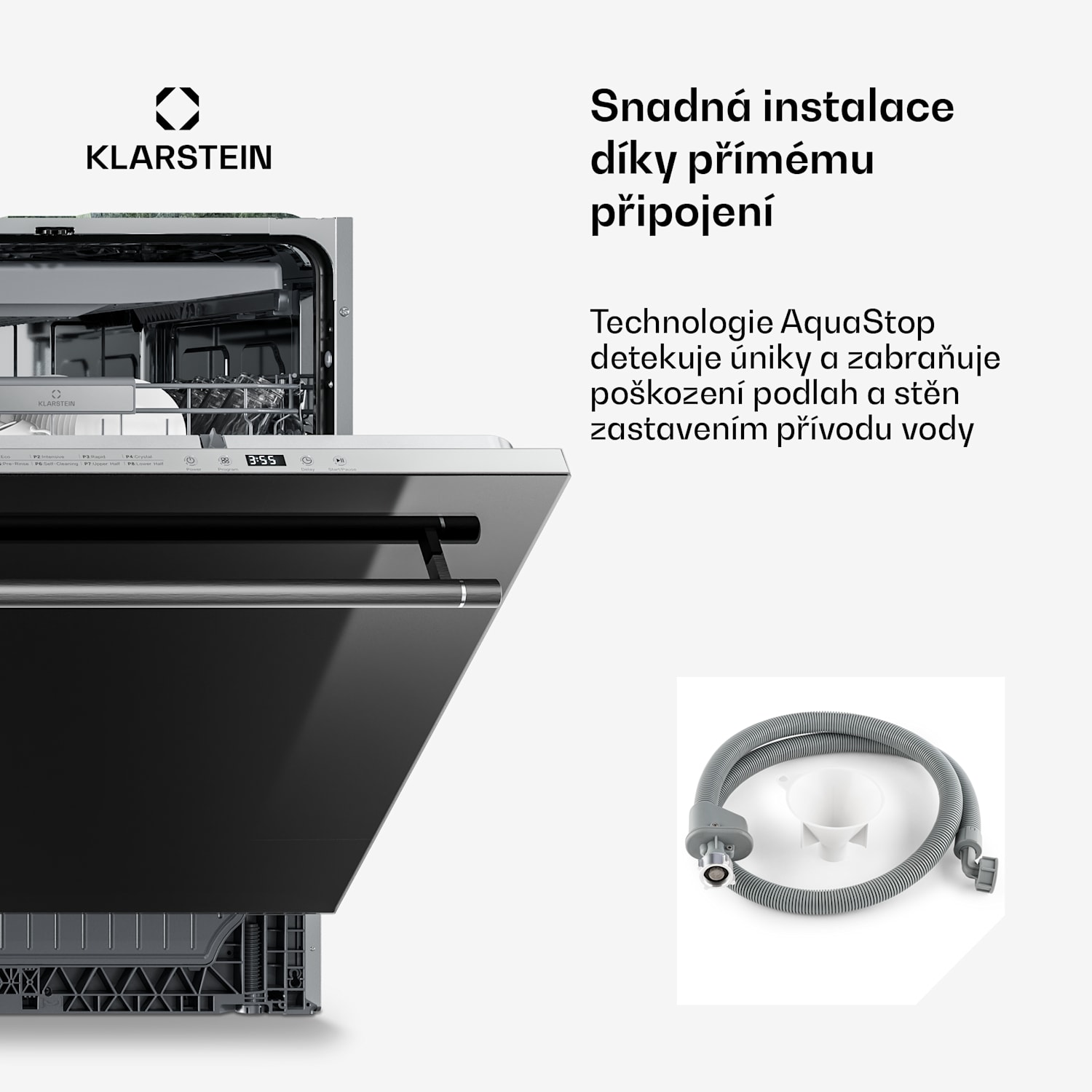 Vestavná myčka Luxara | 8 programů | Technologie Aqua-Stop | 1900 W | 60 cm 