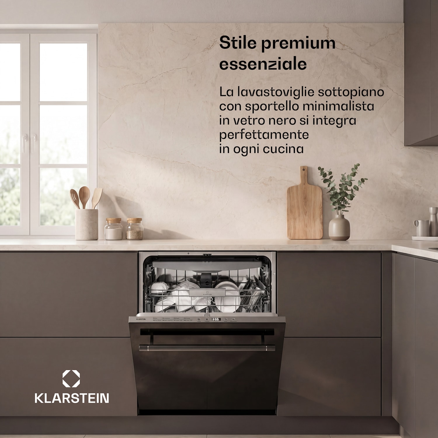 Luxara - Lavastoviglie da incasso | 8 programmi | Tecnologia AquaStop | 1900 W | 60 cm 