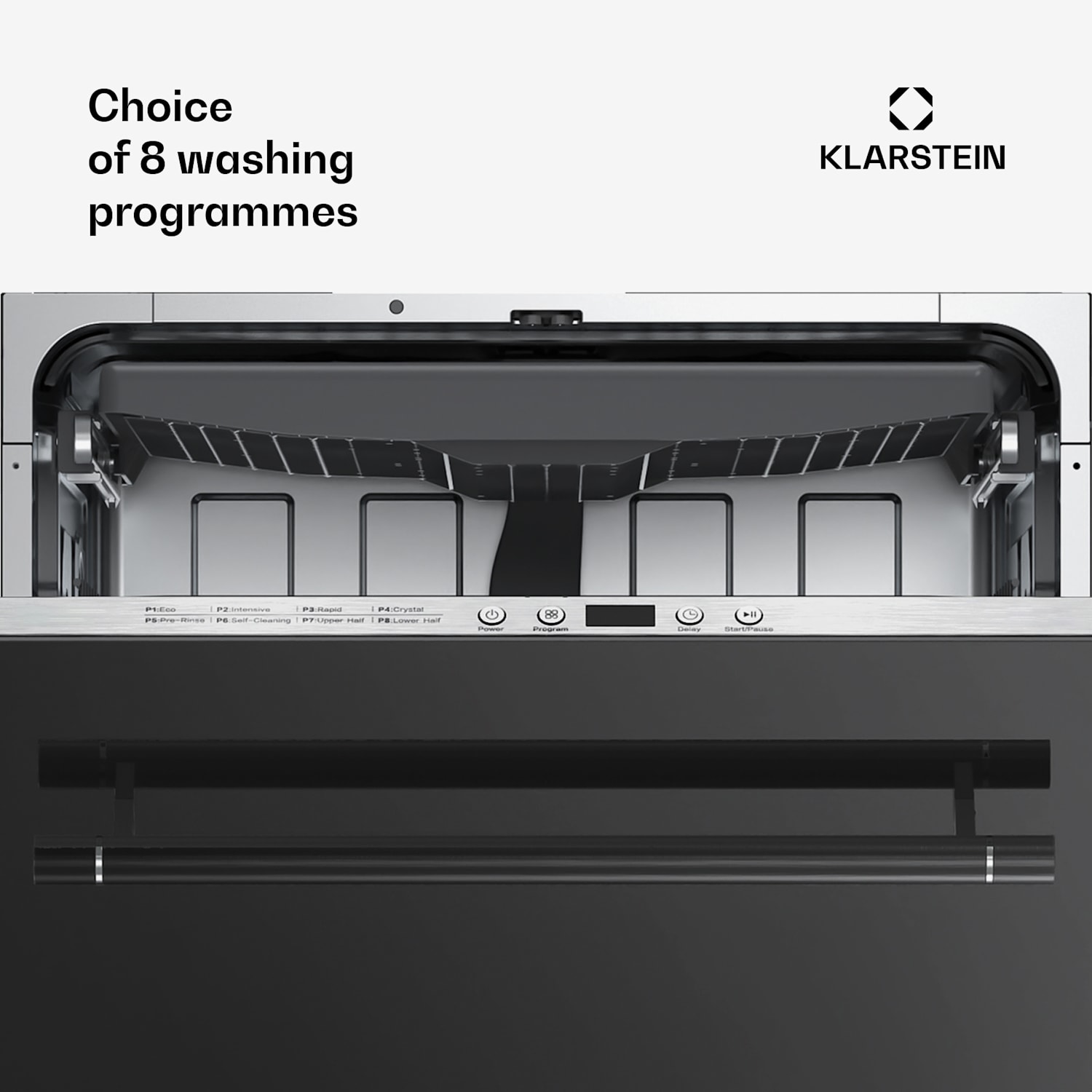 Luxara upotettava astianpesukone | 8 ohjelmaa | Aqua-Stop-teknologia | 1900 W | 60 cm 