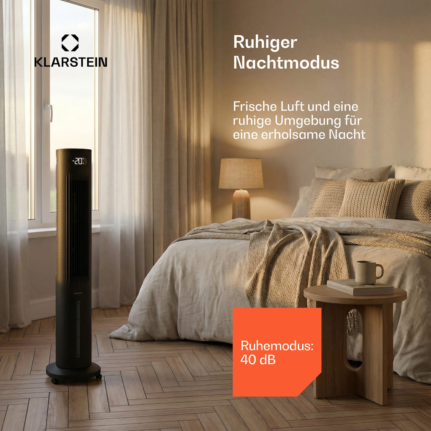 Polar Smarter Luftkühler mit Wasserkühlung | 300 m³/h | 5 l | 30 m² | 3 Modi | 75 W 300 m³/h | Schwarz