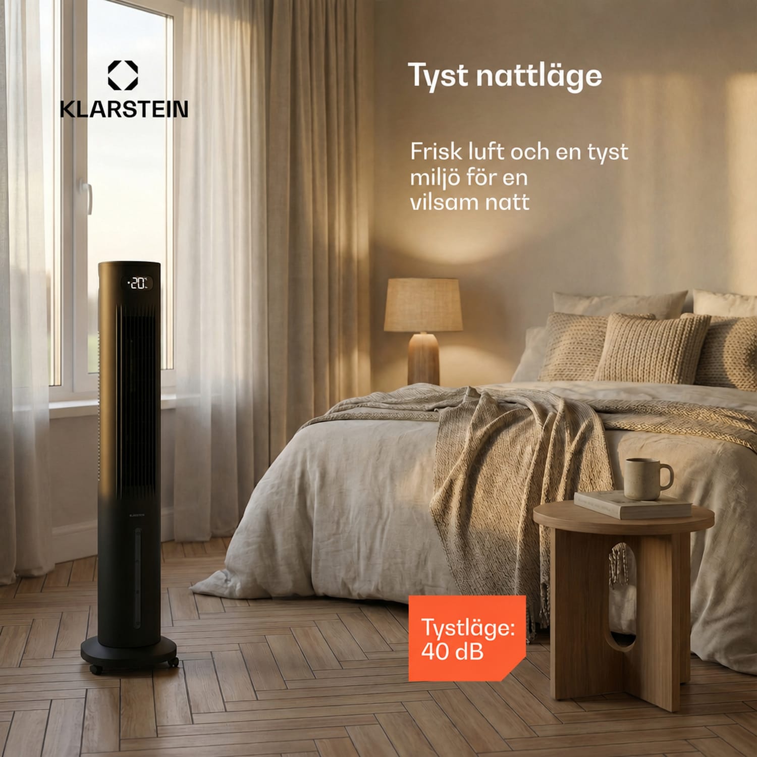 Polar Smarter luftkylare med vattenkylning | 300 m³/h | 5 l | 30 m² | 3 lägen | 75 W 300 m³/h | Svart