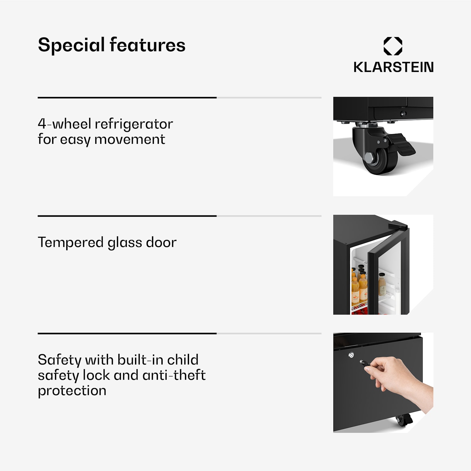 GrandCooler Gastro juomajääkaappi | 163,5 x 43 cm | LED-sisävalaistus | Musta 180 l | Musta