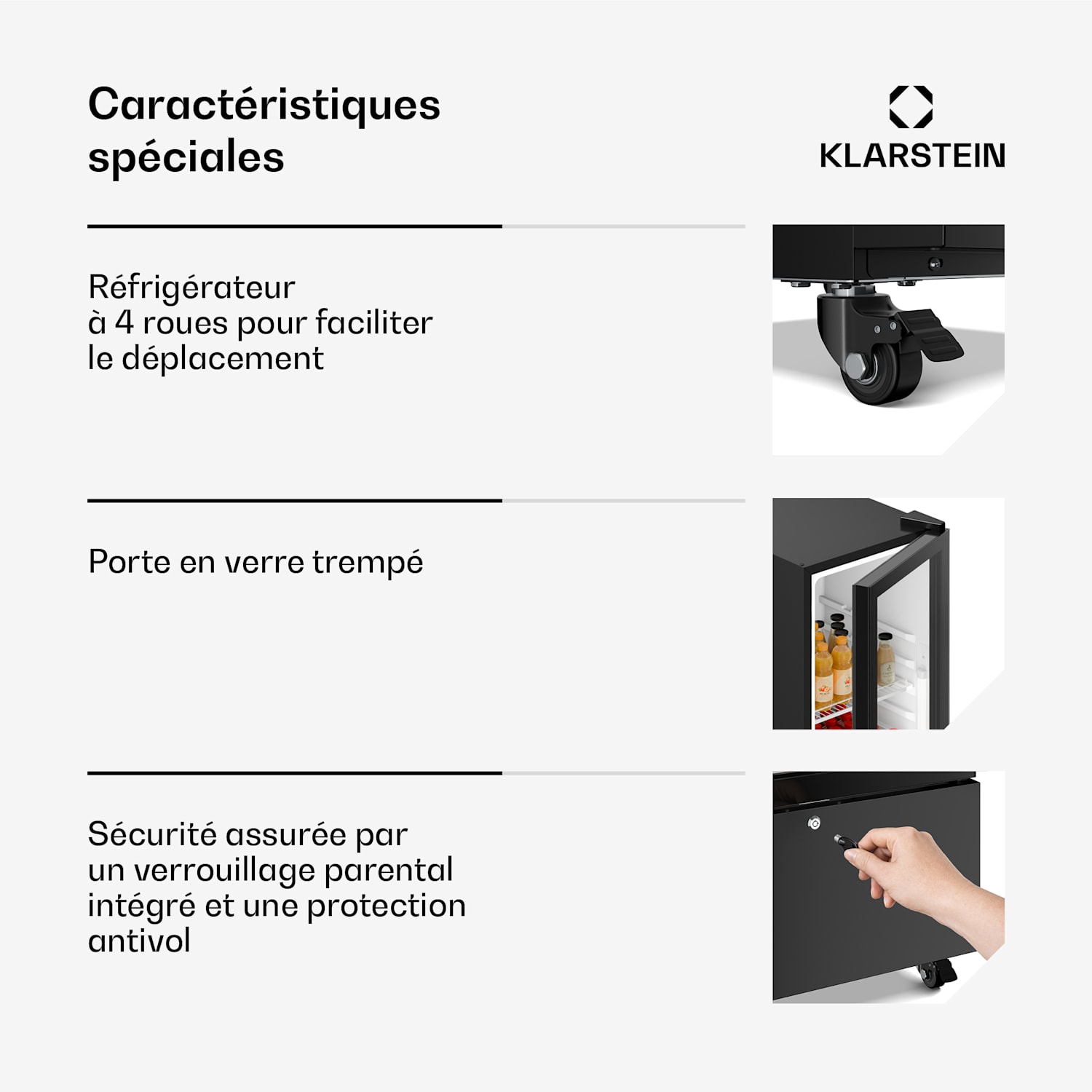 GrandCooler Gastro Réfrigérateur à boissons | 191,5 x 43 cm | Eclairage intérieur LED | Noir 220 L | Noir