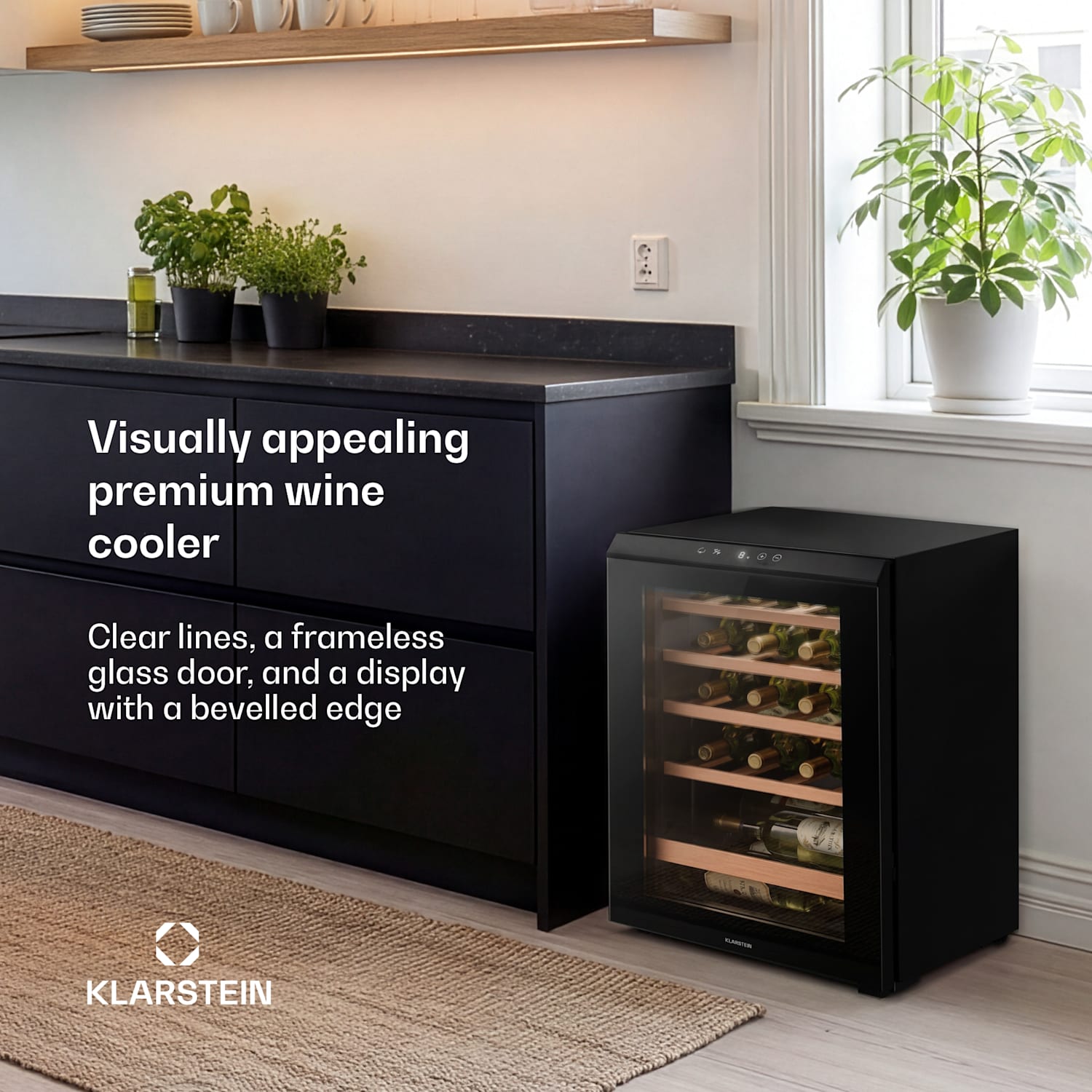 Bevora freestanding wine cooler | 4 drawers | 62 litres | 20 bottles | 43 cm 20 bottles