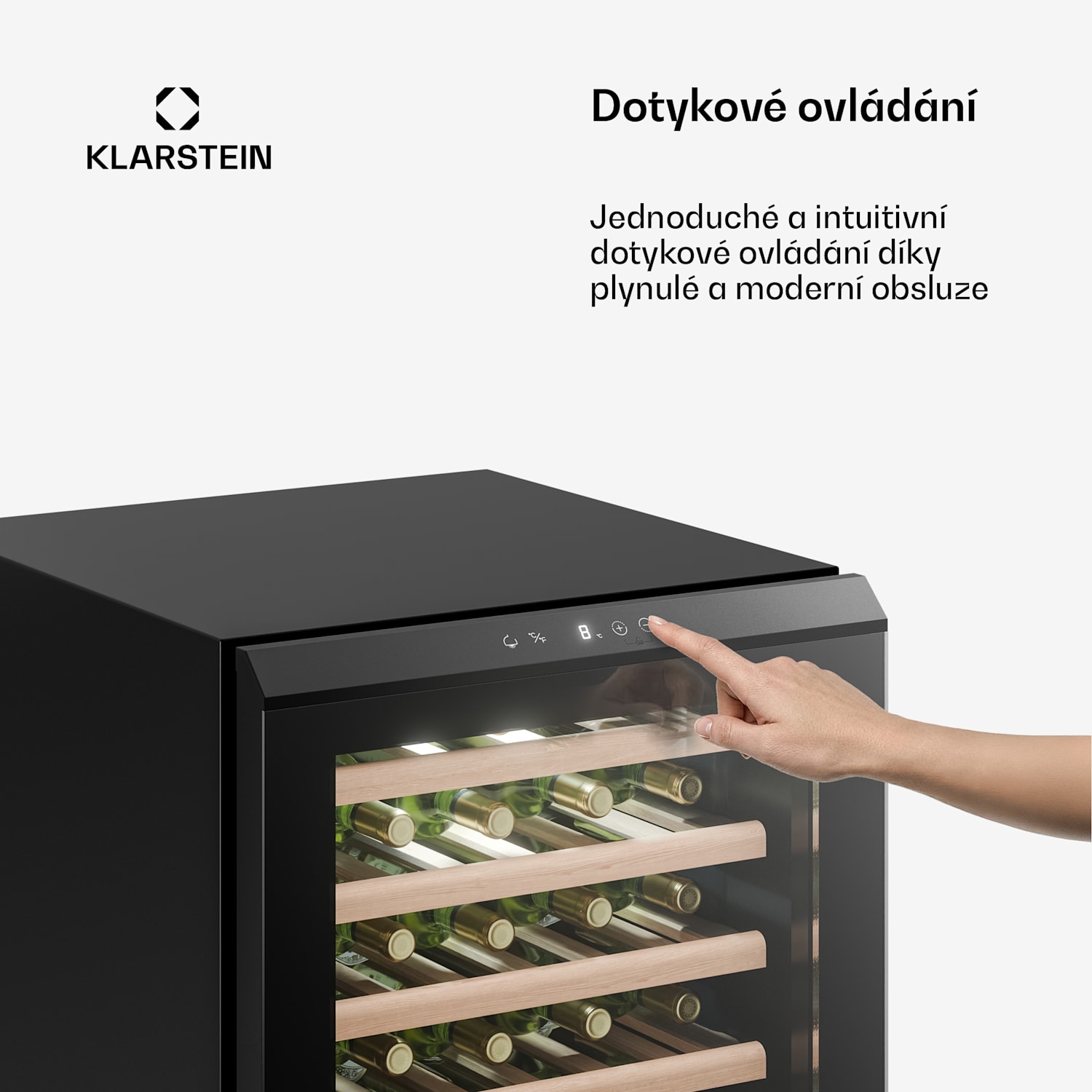 Bevora volně stojící chladnička na víno | 6 polic | 128 litrů | 48 lahví | 54 cm 48 lahví