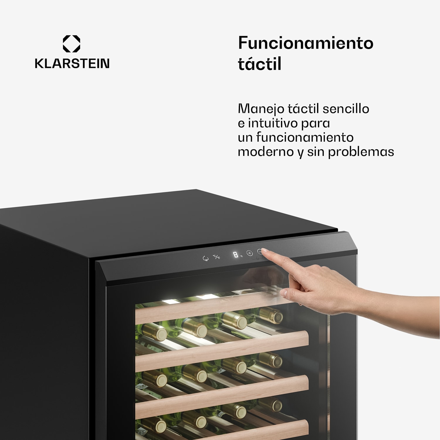 Bevora nevera independiente para vino | 6 estantes | 128 litros | 48 botellas | 54 cm 48 botellas